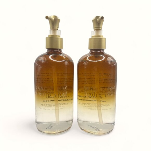 NEW Sand + Fog - Mulled Wine Glass Bottle Liquid Soap - 15.7 fl oz Brown Ombre - Picture 3 of 4